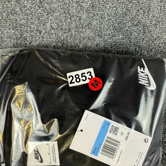 Nike Club Knit Fairway Cardigan Mens Size Medium M Black Golf Retro FN3898-010 - Picture 8 of 8